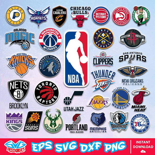 NBA Team Logo Svg, National Basketball Association Svg, NBA Svg, NBA Team Svg, Basketball Svg, Sport Svg, Cricut, Cut Files, Clipart, Download Files - SVGDesignSet