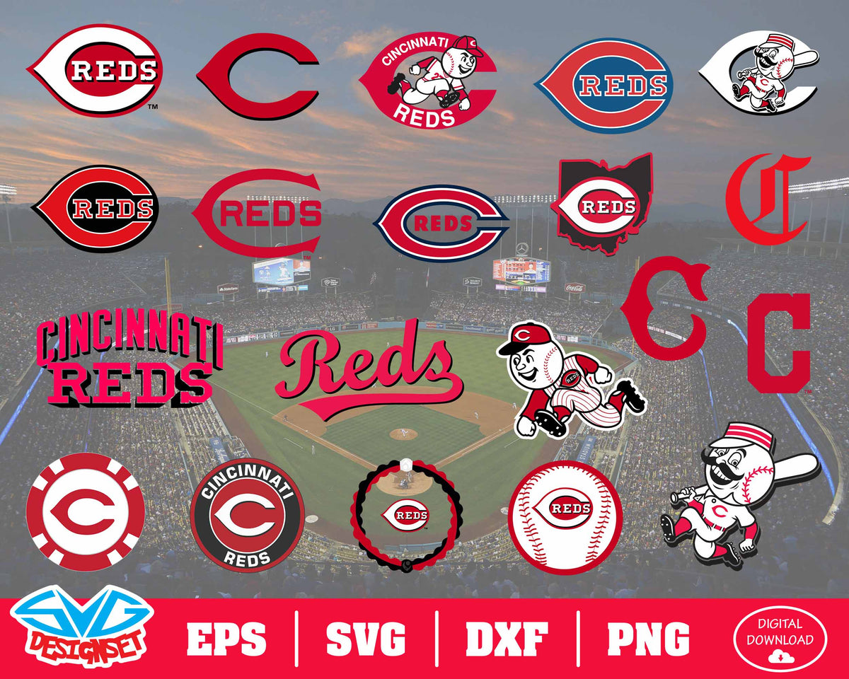 49 Design ] Cincinnati Reds SVG Bundle