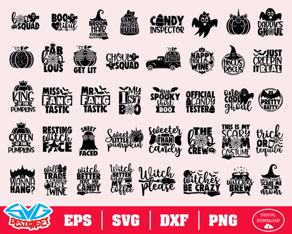 Halloween Bundle Svg, Dxf, Eps, Png, Clipart, Silhouette and Cutfiles #9 - SVGDesignSets