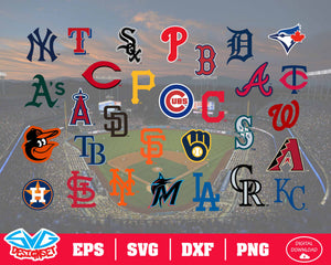 MLB Team Logo Svg, Dxf, Eps, Png, Clipart, Silhouette and Cutfiles - SVGDesignSets