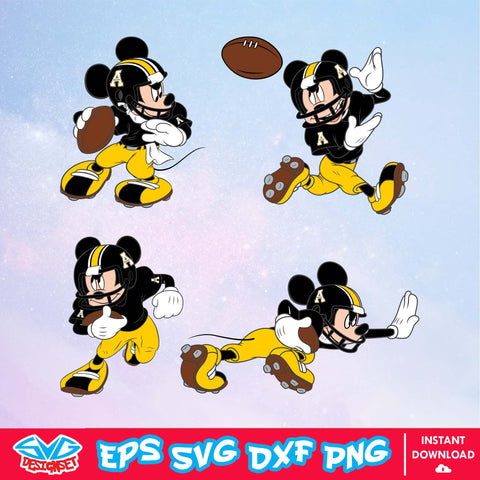 App State Mountaineers Mickey Mouse Disney SVG, NCAA SVG, Disney SVG, Vector, Cricut, Cut Files, Clipart, Download File - SVGDesignSet