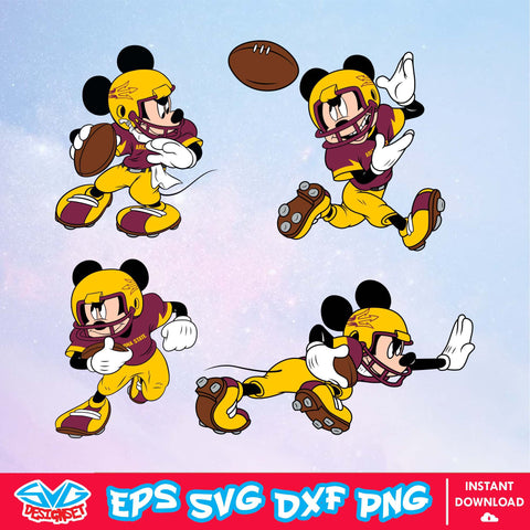 Arizona State Sun Devils Mickey Mouse Disney SVG, NCAA SVG, Disney SVG, Vector, Cricut, Cut Files, Clipart, Digital File - SVGDesignSet