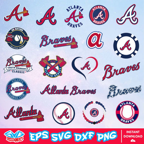 Atlanta Braves Team Svg, Dxf, Eps, Png, Clipart, Silhouette and Cutfiles - SVGDesignSet