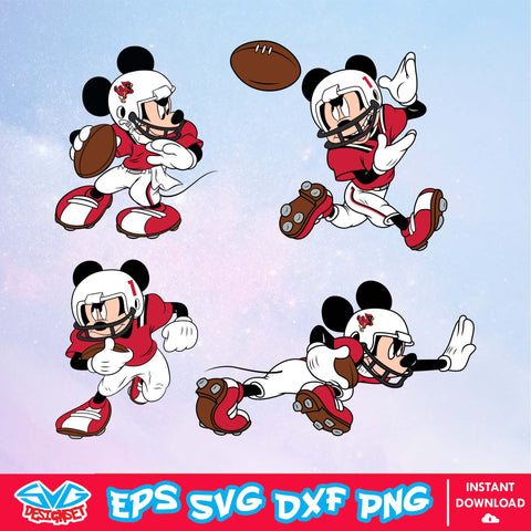 Ball State Cardinals Mickey Mouse Disney SVG, NCAA SVG, Disney SVG, Vector, Cricut, Cut Files, Clipart, Digital Download - SVGDesignSet