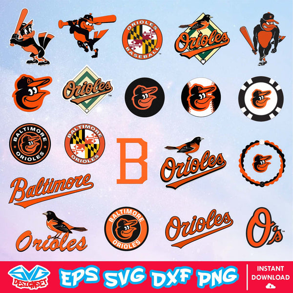 Baltimore Orioles Team Svg, Dxf, Eps, Png, Clipart, Silhouette and Cutfiles - SVGDesignSet