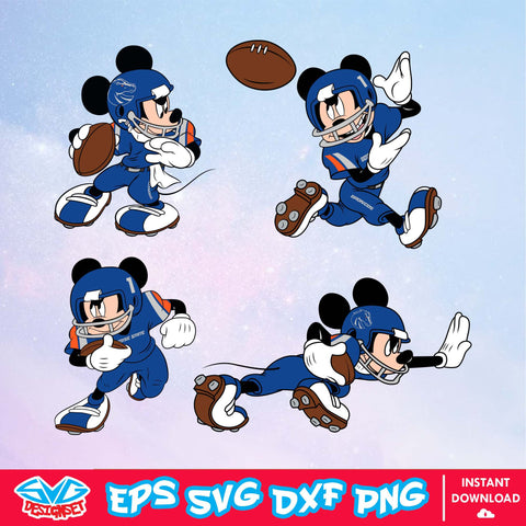Boise State Broncos Mickey Mouse Disney SVG, NCAA SVG, Disney SVG, Vector, Cricut, Cut Files, Clipart, Digital Download - SVGDesignSet