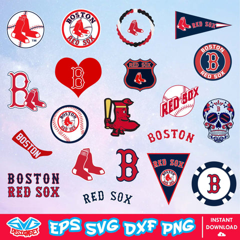 Boston Red Sox Team Svg, Dxf, Eps, Png, Clipart, Silhouette and Cutfiles - SVGDesignSet