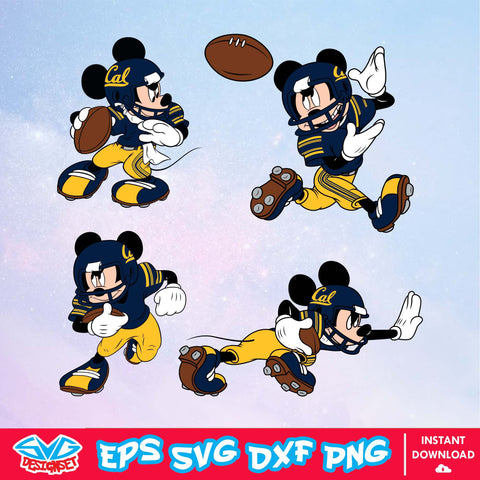 California Golden Bears Mickey Mouse Disney SVG, NCAA SVG, Disney SVG, Vector, Cricut, Cut Files, Clipart, Download File - SVGDesignSet