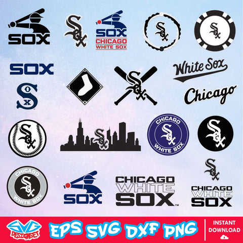 Chicago White Sox Team Svg, Dxf, Eps, Png, Clipart, Silhouette and Cutfiles - SVGDesignSet