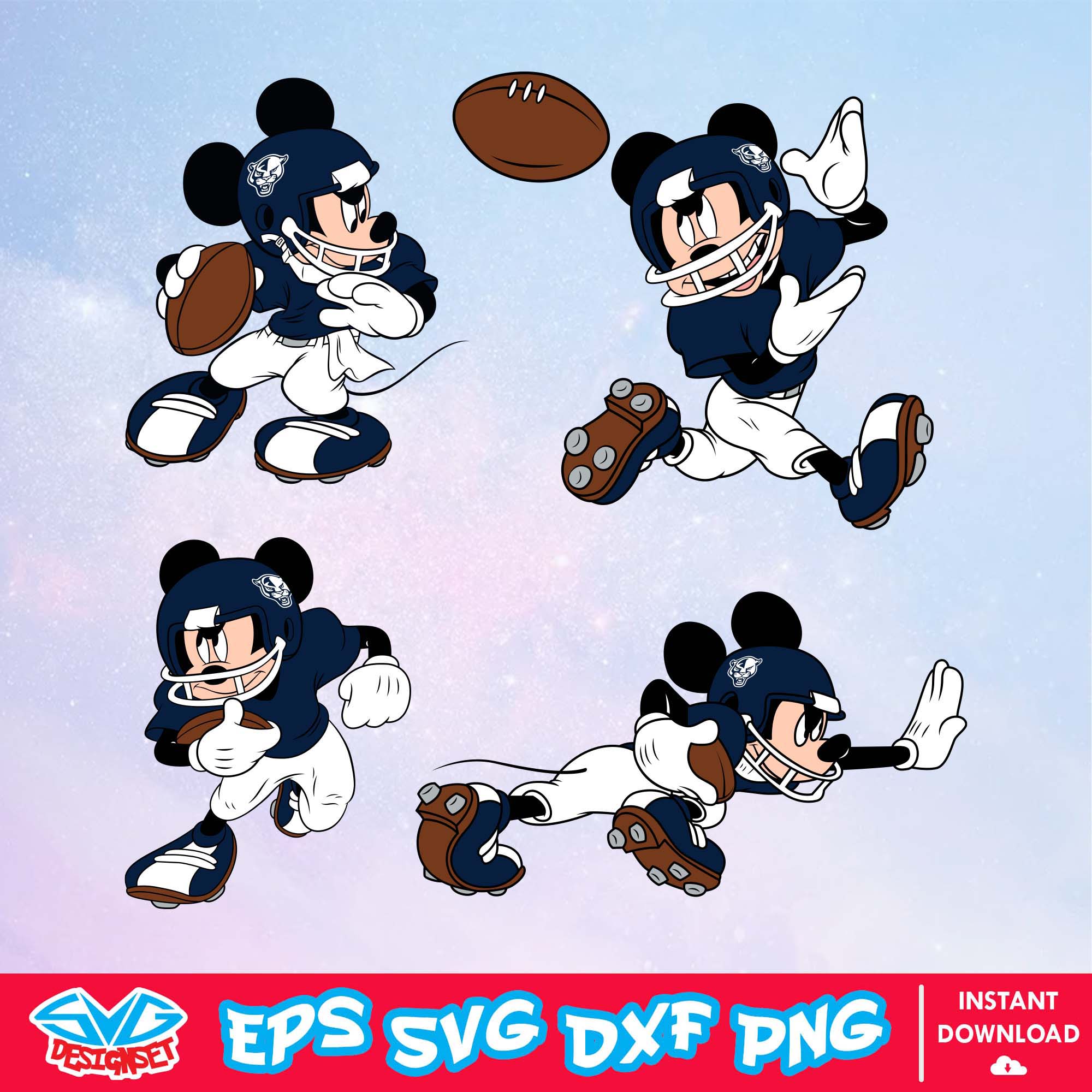 FIU Panthers Mickey Mouse Disney SVG, NCAA SVG, Disney SVG, Vector, Cricut, Cut Files, Clipart, Silhouette, Digital File - SVGDesignSet