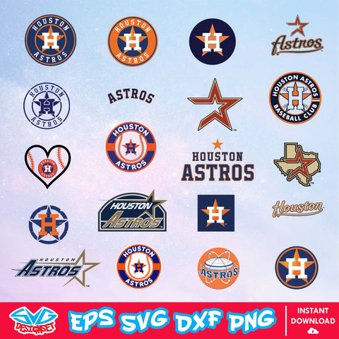 Houston Astros Team Svg, Dxf, Eps, Png, Clipart, Silhouette and Cutfiles - SVGDesignSet