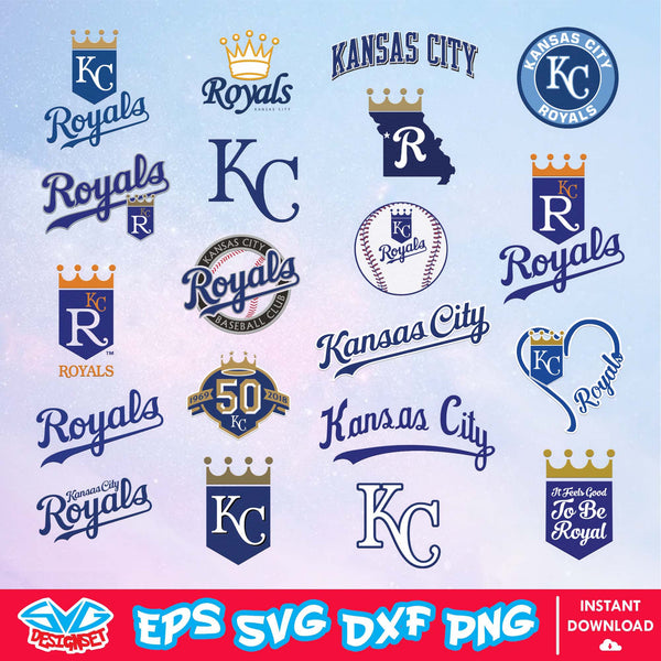 Kansas City Royals Team Svg, Dxf, Eps, Png, Clipart, Silhouette and Cutfiles - SVGDesignSet