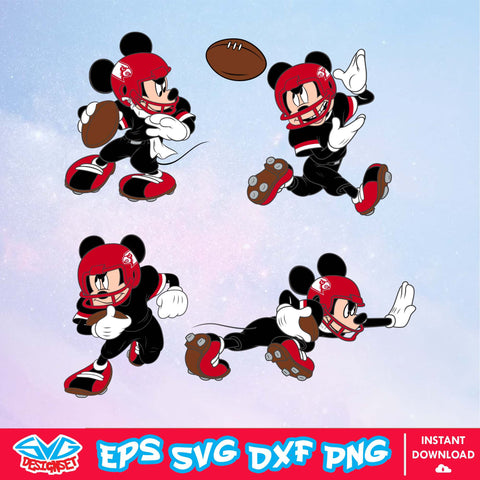 Louisville Cardinals Mickey Mouse Disney SVG, NCAA SVG, Disney SVG, Vector, Cricut, Cut File, Cliparts, Digital Download - SVGDesignSet
