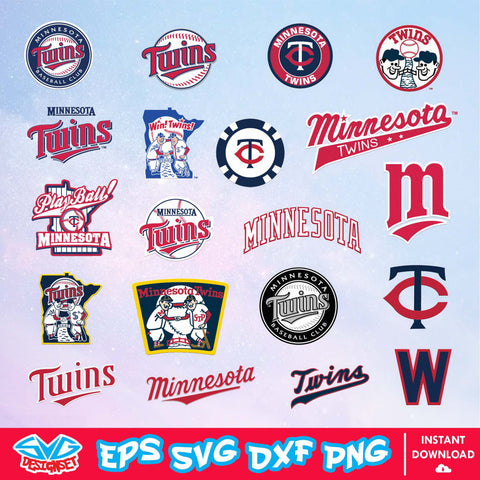 Minnesota Twins Team Svg, Dxf, Eps, Png, Clipart, Silhouette and Cutfiles - SVGDesignSet