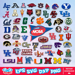 NCAAF Team Logo Svg, NCAAF Svg, NCAA Svg, NCAA Team Svg, Football Svg, Sport Svg, Cricut, Cut Files, Vector, Clipart, Digital Download 1 - SVGDesignSet