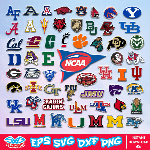 NCAAF Team Logo Svg, NCAAF Svg, NCAA Svg, NCAA Team Svg, Football Svg, Sport Svg, Cricut, Cut Files, Vector, Clipart, Digital Download 1 - SVGDesignSet