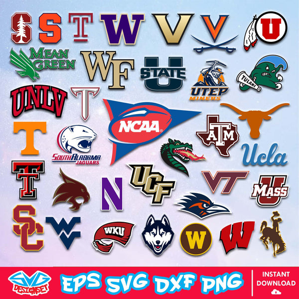 NCAAF Team Logo Svg, NCAAF Svg, NCAA Svg, NCAA Team Svg, Football Svg, Sport Svg, Cricut, Cut Files, Vector, Clipart, Digital Download 3 - SVGDesignSet