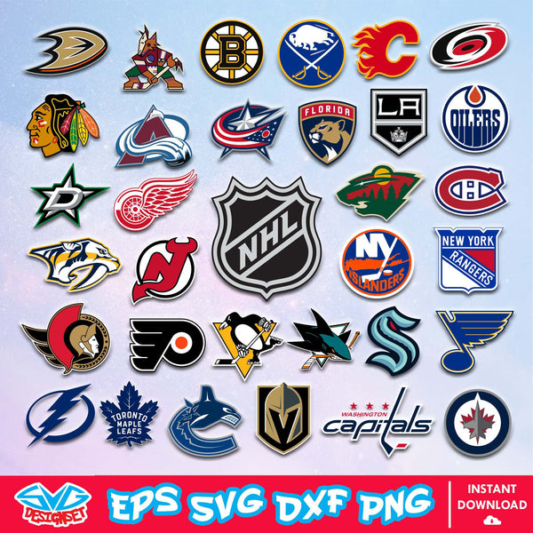 NHL Team Logo Svg, National Hockey League Svg, NHL Svg, NHL Team Svg, Hockey Svg, Sport Svg, Vector, Cricut, Cut Files, Clipart, Download Files - SVGDesignSet