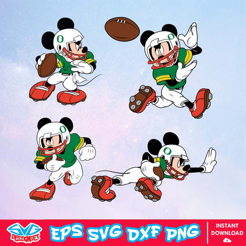 Oregon Ducks Mickey Mouse Disney SVG, NCAA SVG, Disney SVG, Vector, Cricut, Cut Files, Clipart, Silhouette, Digital File - SVGDesignSet