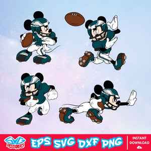 Philadelphia Eagles Mickey Mouse Disney SVG, NFL SVG, Disney SVG, Vector, Cricut, Cut Files, Clipart, Digital Download - SVGDesignSet