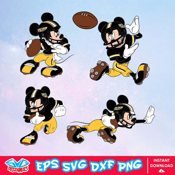 Southern Miss Eagles Mickey Mouse Disney SVG, NCAA SVG, Disney SVG, Vector, Cricut, Cut Files, Clipart, Digital Download - SVGDesignSet