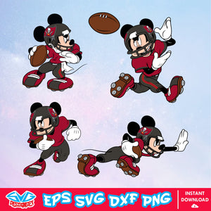 Tampa Bay Buccaneers Mickey Mouse Disney SVG, NFL SVG, Disney SVG, Vector, Cricut, Cut Files, Clipart, Digital Download - SVGDesignSet