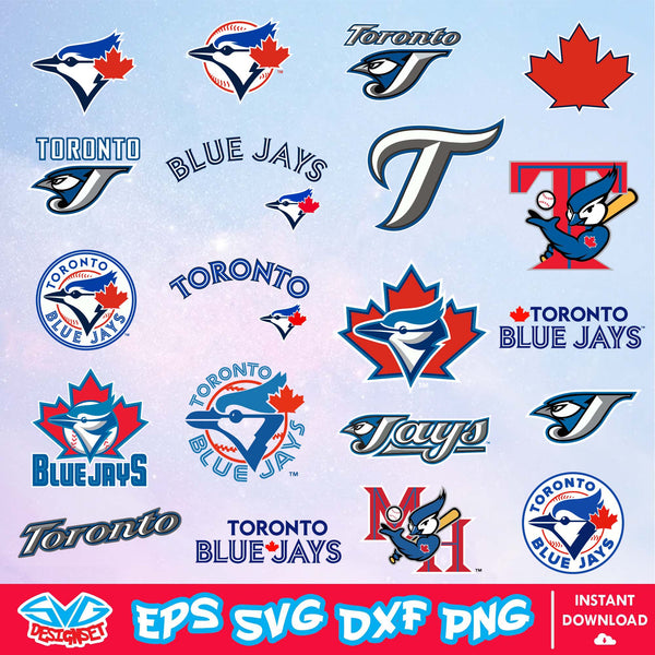 Toronto Blue Jays Team Svg, Dxf, Eps, Png, Clipart, Silhouette and Cutfiles - SVGDesignSet