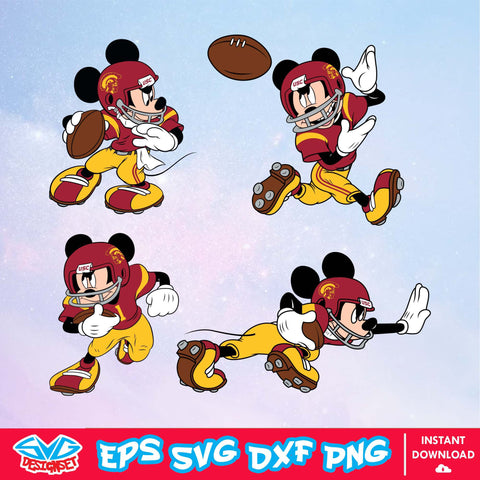 USC Trojans Mickey Mouse Disney SVG, NCAA SVG, Disney SVG, Vector, Cricut, Cut Files, Clipart, Silhouette, Download File - SVGDesignSet