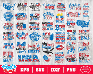 Fourth of July Svg, Dxf, Eps, Png, Clipart, Silhouette and Cutfiles #11 - SVGDesignSets