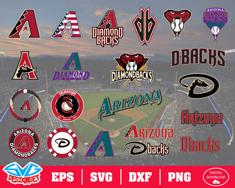 Arizona Diamondbacks Team Svg, Dxf, Eps, Png, Clipart, Silhouette and Cutfiles - SVGDesignSets