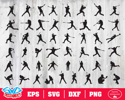 Baseball Svg, Dxf, Eps, Png, Clipart, Silhouette and Cutfiles - SVGDesignSets