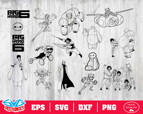 Big Hero 6 Svg, Dxf, Eps, Png, Clipart, Silhouette and Cutfiles #2 - SVGDesignSets