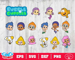 Bubble Guppies Svg, Dxf, Eps, Png, Clipart, Silhouette and Cutfiles #1 - SVGDesignSets