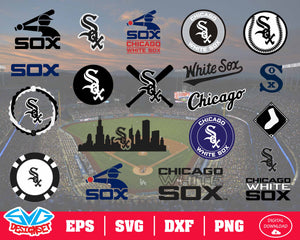 Chicago White Sox Team Svg, Dxf, Eps, Png, Clipart, Silhouette and Cutfiles - SVGDesignSets