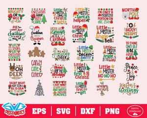 Christmas Bundle Svg, Dxf, Eps, Png, Clipart, Silhouette and Cutfiles #13 - SVGDesignSets