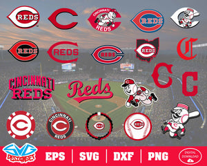 Cincinnati Reds Team Svg, Dxf, Eps, Png, Clipart, Silhouette and Cutfiles - SVGDesignSets