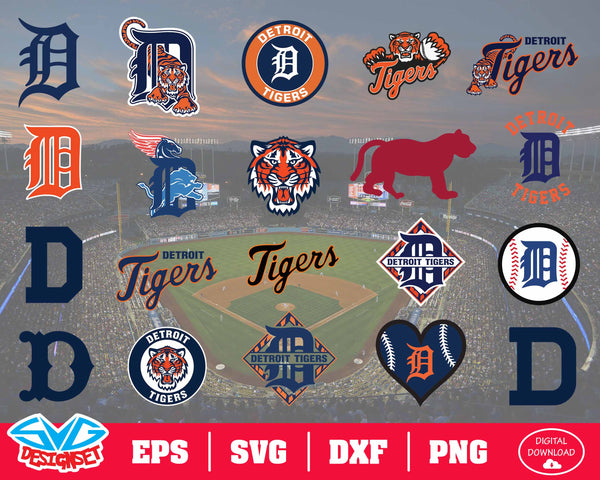 Detroit Tigers Bundle SVG, Detroit Tigers SVG, MLB SVG PNG D