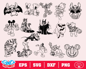 Disney Halloween Svg, Dxf, Eps, Png, Clipart, Silhouette and Cutfiles #6 - SVGDesignSets