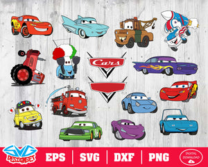 Disney cars Svg, Dxf, Eps, Png, Clipart, Silhouette and Cutfiles #1 - SVGDesignSets