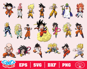 Dragon Ball Z Svg, Dxf, Eps, Png, Clipart, Silhouette and Cutfiles #1 - SVGDesignSets