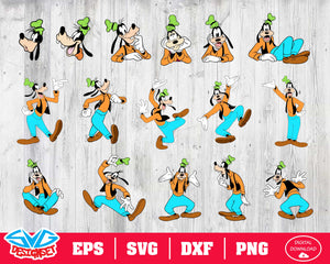 Goofy Svg, Dxf, Eps, Png, Clipart, Silhouette and Cutfiles #1 - SVGDesignSets