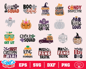 Halloween Svg, Dxf, Eps, Png, Clipart, Silhouette and Cutfiles #2 - SVGDesignSets