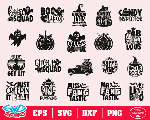 Halloween Svg, Dxf, Eps, Png, Clipart, Silhouette and Cutfiles #4 - SVGDesignSets