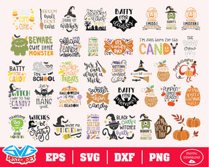 Halloween Bundle Svg, Dxf, Eps, Png, Clipart, Silhouette and Cutfiles #5 - SVGDesignSets