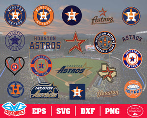 Houston Astros Team Svg, Dxf, Eps, Png, Clipart, Silhouette and Cutfiles - SVGDesignSets