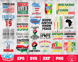 Juneteenth Svg, Dxf, Eps, Png, Clipart, Silhouette and Cutfiles - SVGDesignSets