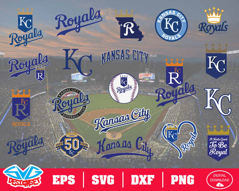 Kansas City Royals Team Svg, Dxf, Eps, Png, Clipart, Silhouette and Cutfiles - SVGDesignSets