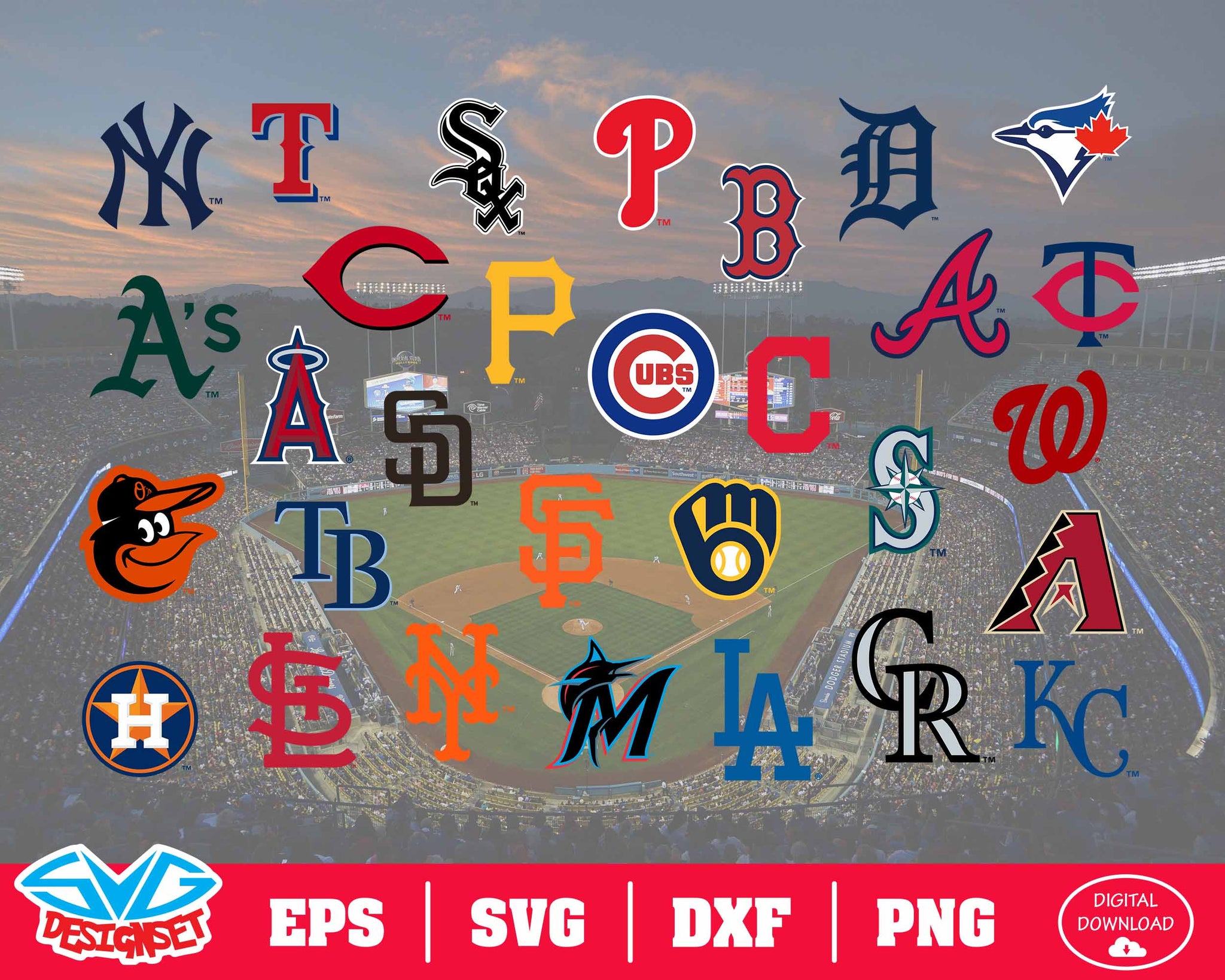 Tampa Bay Rays Logo MLB Svg Cut Files Baseball Clipart