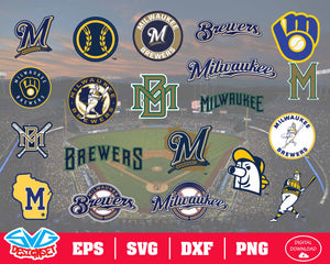 Milwaukee Brewers Team Svg, Dxf, Eps, Png, Clipart, Silhouette and Cutfiles - SVGDesignSets