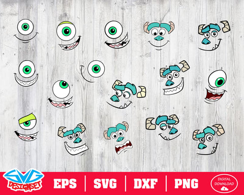 Monsters Inc Svg, Dxf, Eps, Png, Clipart, Silhouette and Cutfiles #3 - SVGDesignSets